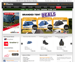 blacks.co.uk: Blacks - Outdoor Clothing, Ski & Waterproof Jackets & Walking Boots | The North Face, Berghaus, Regatta & Craghoppers
Fantastic offers on Outdoor Clothing, Waterproof Jackets, Walking Boots & Ski Jackets from top brands The North Face & Berghaus. Find a bargain at Blacks!