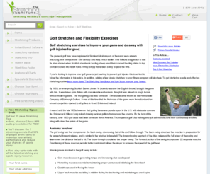 golf-stretching.com: Golf Stretches | Golf Stretching Exercises
Golf Stretches and Flexibility Exercises: Top 3 Golf Stretching and Flexibility Exercises to improve your golf game and do away with golf injuries.