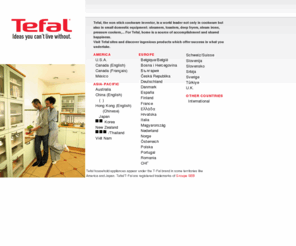 t-fal.asia: Tefal-T-Fal - Cookware - Deep fryers - Steam Irons - Recipes... - Channels - Tefal.Com -
Tefal, the non-stick cookware inventor, is a world leader not only in cookware but also in small domestic equipment: steamers, toasters, deep fryers, steam irons, pressure cookers,.... For Tefal, household activities are a source of accomplishment and shared happiness. Visit Tefal sites and discover ingenious products which offer success in what you undertake. Tefal, ideas you can't live without.