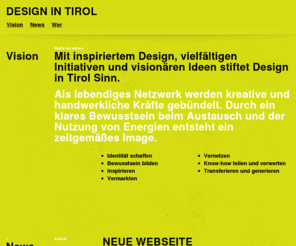 designintirol.at: Design in Tirol
Mit inspiriertem Design, vielfältigen Initiativen und visionären Ideen stiftet Design in Tirol Sinn.