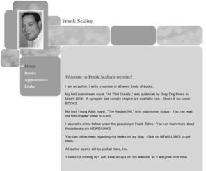 frankscalise.com: Frank Scalise, Author
The Spokane author, Frank Scalise