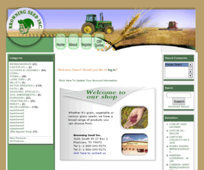 huntingseed.com: Welcome to Browning Seed
Zen Cart! :  - NATIVE GRASSES CLOVERS & LEGUMES SORGHUM MILLET CORN FORBS WILDFLOWERS BERMUDAGRASS SOIL AMENDMENTS LAWN TURF SEASONAL SPECIALS CASTOR OIL WHEAT OATS VEGETABLES JBM Apparel Shop topednews3 topednews3 topednews3 topednews3 topednews3 topednews3 topednews3 ecommerce, open source, shop, online shopping