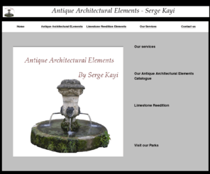 antique-architectural-elements.com: Antique Architectural Elements Index
Antique Architectural Elements presents you a huge choice of antique architectural elements for customer as profesionnals