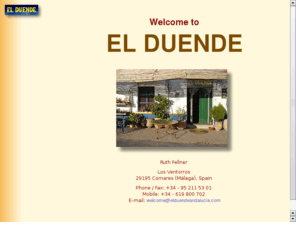 elduendeandalucia.com: EL DUENDE
Welcome to EL DUENDE! Gifts and handycraft, organic and vegetarian food, Yoga and accommodation in Southern Spain