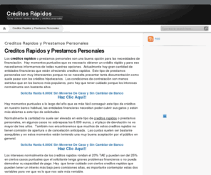 fbbv.es: Creditos Rapidos | Prestamos Personales | Prestamos Rapidos !!
Créditos rápidos, prestamos personales en 24 horas, consulta las opciones de créditos.Obtén tu prestamo rápido y fácil y sin apenas trámites!!!!