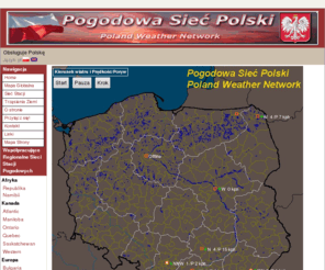 polishweather.net: Pogodowa Siec Polski - Home
Warunki pogodowe z amatorskich stacji pogodowych na terenie Polski. Radar burz. Prognoza pogody. Zdjecia satelitarne. Historyczne dane pogodowe