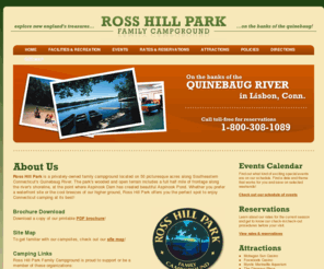 rosshillpark.com: Ross Hill Park Family Campground | On the banks of the Quinebaug River in Lisbon, CT
Ross Hill Park is a privately-owned family campground and RV park located on Southeastern Connecticut's Quinebaug River.