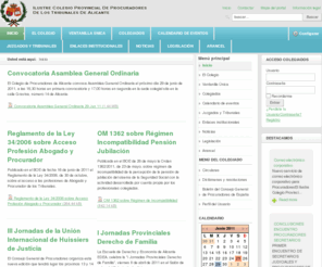 icopal.org: Ilustre Colegio Oficial de Procuradores de Alicante
Joomla! - el motor de portales dinámicos y sistema de administración de contenidos