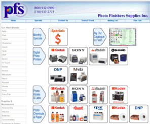 pfsny.com: Photo Finishers Supplies Inc., distributor of photographic supplies
Photo Finishers Supplies Inc., distributor of photographic supplies