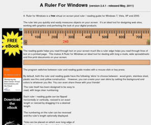 arulerforwindows.com: A Ruler For Windows - free on screen pixel ruler | reading