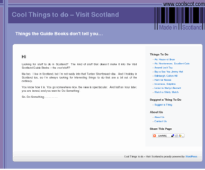 coolscot.com: Cool Things to do – Visit Scotland
