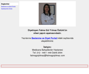 fatmagulyilmaz.com: Diyetisyen Fatmagül Yılmaz Öztürk ile  Diyet,Sağlıklı Beslenme ve Zayıflama
Diyet Yapmak ve Sağlıklı Beslenmek için Beslenme Uzmanınız Diyetisyen Fatmagül Yılmaz Öztürk