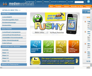 medienwerkstatt-online.de: Medienwerkstatt ONLINE - Lernsoftware, Lernprogramme, Schulsoftware und Unterrichtsmaterial für die Grundschule
Lernsoftware und Unterrichtsmaterial zum Lehren und Lernen - auf Macintosh und Windows - fuer Lehrer und Schueler.