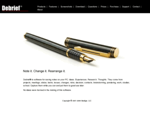 debriefsoftware.com: Debrief Notes - Note Software
Debrief Notes by Idealign Software