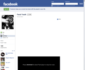 feralyouth.net: Incompatible Browser | Facebook
 Facebook is a social utility that connects people with friends and others who work, study and live around them. People use Facebook to keep up with friends, upload an unlimited number of photos, post links and videos, and learn more about the people they meet.