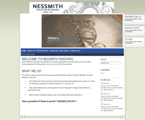 nessmithfinishing.com: NesSmith Diecutting & Finishing
NesSmith Diecutting & Finishing.