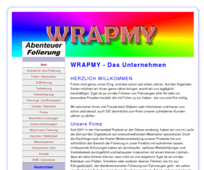 wrapmy.de: WRAPMY - Folierungen
Abenteuer, Luxus und Erlebnis auf der Ostsee mit kleinen Booten und großen Yachten. Vercharterung, Rundfahrten, Reisen und Events aus einer Hand. Exklusiv im Baltikum.