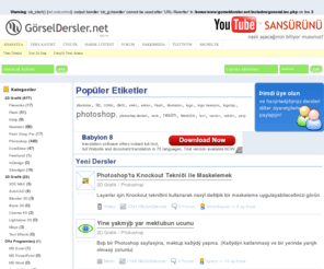 gorseldersler.net: GorselDersler.Net - En iyi CorelDraw, Photoshop ve Web tasarım görsel dersleri kaynağı
GorselDersler.net üyelerinin de katkılarıyla içeriği sürekli gelişen bir ders paylaşım ve çevrimiçi eğitim platformudur. Ücretsiz üye olarak siz de paylaşmak istediğiniz dersleri kaydedebilirsiniz.