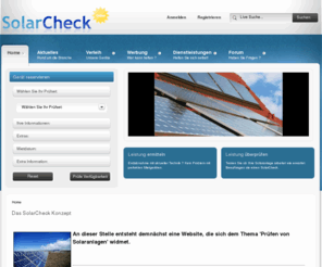 green-test.net: Solar Check Online
SolarCheck Online hilft Ihnen Ihre Solaranlage zu überprüfen.