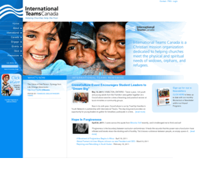 itcanada.org: International Teams Canada -
International Teams Canada is a Christian mission organization dedicated to meeting the physical and spiritual needs of the oppressed.