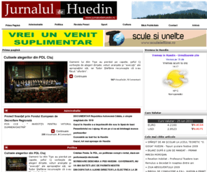 jurnaluldehuedin.ro: Jurnalul de Huedin - Prima pagină
Jurnalul de Huedin. Ziarul Huedinului varianta Online. Articole, Vremea, Evenimente, Sport, Administratie. www.jurnaluldehuedin.ro