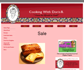 labpublications.com: Learn to Cook with Doris B, Cooking with Doris B
Learn to Cook with Doris B.  Doris B an 85 Year young Grandmother teaches you how to cook delicious popular dishes