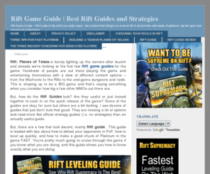 riftgameguide.net: Rift Game Guide | Rift Guides Strategies Tips
Rift Game Guide - Best Rift Guide Online Strategies. Boost your Level in a flash!