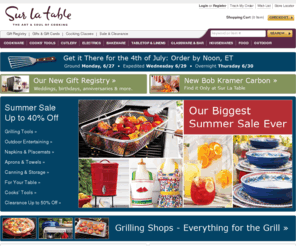 seurlatable.com: Cookware, Cutlery, Dinnerware, Bakeware | Sur La Table
Shop Sur La Table for the finest cookware, dinnerware, cutlery, kitchen electrics, bakeware and more. Our cooking class program is one of the largest in the nation.