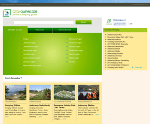 czech-camping.com: Czech Camping sites and Campgrounds | Encampments in Czech Republic - Czech-camping.com
Catalogue of  camping sites, campings, campgrounds in Czech Republic with searching by parametres in list with more than several hundred camp sites. Online camping guide of Czech Republic. Presentation of camps, summary,  photogalleries, maps, webpages, contacts.