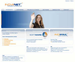 inovanet.de: Webdesign, Software, Werbeagentur, Hassfurt
Werbeagentur, Webdesign, Hassfurt, Hassberge, Unterfranken, Software, Werbung, Programmierer