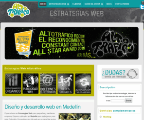 alto-trafico.com: Medellín - Diseño y desarrollo web y estrategias online - Altotrafico
Diseño web e implementación de estrategias de generación de tráfico, redes sociales, boletines electrónicos, posicionamiento, publicidad en la web.