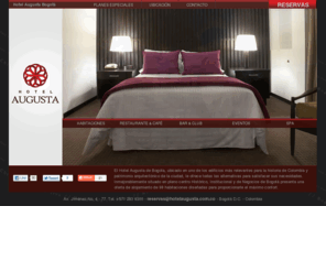 hotelaugusta.com.co: Hotel Augusta Bogotá
El Hotel Augusta de Bogota,ubicado en uno de los edificios más relevantes para la historia de Colombia y patrimonio arquitectónico de la ciudad, le ofrece todas las alternativas para satisfacer sus necesidades. Inmejorablemente situado en pleno centro Histórico, Institucional y de Negocios de Bogotá presenta una oferta de alojamiento de 98 habitaciones diseñadas ara proporcionarle el máximo confort.