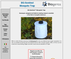 mosquitomonitoring.com: BG-Sentinel Professional Mosquito Trap
Homepage of the BG-Sentinel Mosquito Trap