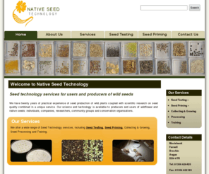 nativeseedtechnology.com: Native Seed Technology - Seed technology services for users and producers of wild seeds
Native Seed Technology - Seed technology services for users and producers of wild seeds