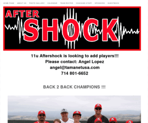 calaftershockbaseball.com: Home Page
Home Page