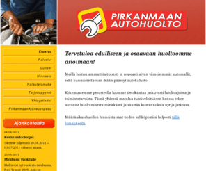 pirkanmaanautohuolto.net: Pirkanmaan Autohuolto | Tervetuloa edulliseen ja osaavaan huoltoomme asioimaan!
