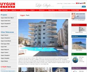 uygunpark.com: Uygun Group, Located at Oba Sub-district of Alanya, 250 m distant from the sea and surrounded by a football game-field in the south and Oba Stream in the west.
Uygun Group,Located at Oba Sub-district of Alanya, 250 m distant from the sea and surrounded by a football game-field in the south and Oba Stream in the west. 