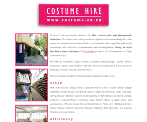 Costume Co Za Costume Hire Cape Town Wardrobe Rental Costume