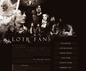 lotr-fans.net: Chaos
LOTR FANS: A fanlisting for the Lord of the Rings film series. Uniting the fans!