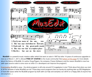 - Free Music Notation SoftwareMusEdit is FREE yet powerful notation ...