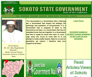 sokotostate.gov.ng: Sokoto State Government, Nigeria.
