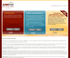 afinitor.com: Advanced Renal Cell Carcinoma | Subependymal Giant Cell Astrocytoma associated with Tuberous Sclerosis treatment
Find information about treatment options for advanced renal cell carcinoma and Subependymal Giant Cell Astrocytoma (SEGA) associated with Tuberous Sclerosis (TS)