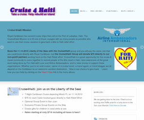 cruise4haiti.com: Cruise 4 Haiti
Haiti Cruise Fundraiser Site & Blog