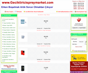 geciktiricispreymarket.com: Geciktirici Sprey , Geciktirici Spreyler , Geciktirici spray , geciktirici hap , haplar , geciktirici bitkiler , geciktirici yorumlary , geciktirici kullananlar , yorumlar , satyn al , satynal , sipari? ver , sipari?ver ,geciktiriciler ,geciktirici krem
ERKENMY BO?ALIYORSUNUZ ? ARTIK HYÇ SORUN DEGYL SYZE UYGUN GECYKTYRYCY SPREYLE SYZDE YLY?KY SÜRENYZY 30-50 dk ya ÇIKARABYLYRSYNYZ. ... TOPTAN VE PERAKENDE SATI? SYTESY