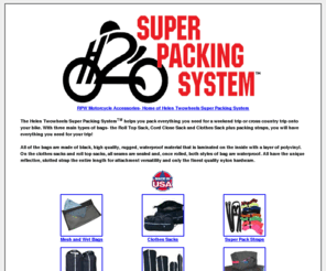 helen2wheels.com: Helen Twowheels Super Packing System- A complete
Waterproof Packing System
