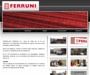 ferruni.com: Ferruni
En Ferrallas Ferruni realizamos trabajos de armadura pasiva tanto para construcción pública como privada.