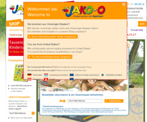 jakoo-de.com: JAKO-O Online-Shop - Kindermode, Babymode, Spielzeug und mehr...: Startseite
Lassen Sie sich im JAKO-O Online-Shop begeistern von ausgewählten Produkten aus den Bereichen Baby- und Kindermode, Spielen, Basteln, Natur-Entdecken, Lernen und mehr...