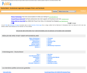 publila.de: Deutschland Anzeigen kostenlose Kleinanzeige gratis Auto Anzeige Job Anzeige Immobilien Anzeige Privat und Fachleute Anzeigen
  Kleinanzeige gratis Kleinanzeigen Auto Immobilien Kleinanzeigen Privat- und Fachleute
