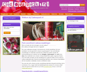 cadeaupack.nl: Homepagina  - cadeaupack.nl
De webshop voor al uw cadeauverpakkingen