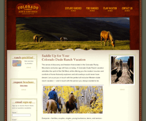 coloradoranch.com: Colorado Dude Ranch Association | Home
Colorado dude ranch vacations, where outdoor adventure meets comfort and luxury for the ulitmate experience. Saddle up for an all-inclusive dude ranch vacation today.